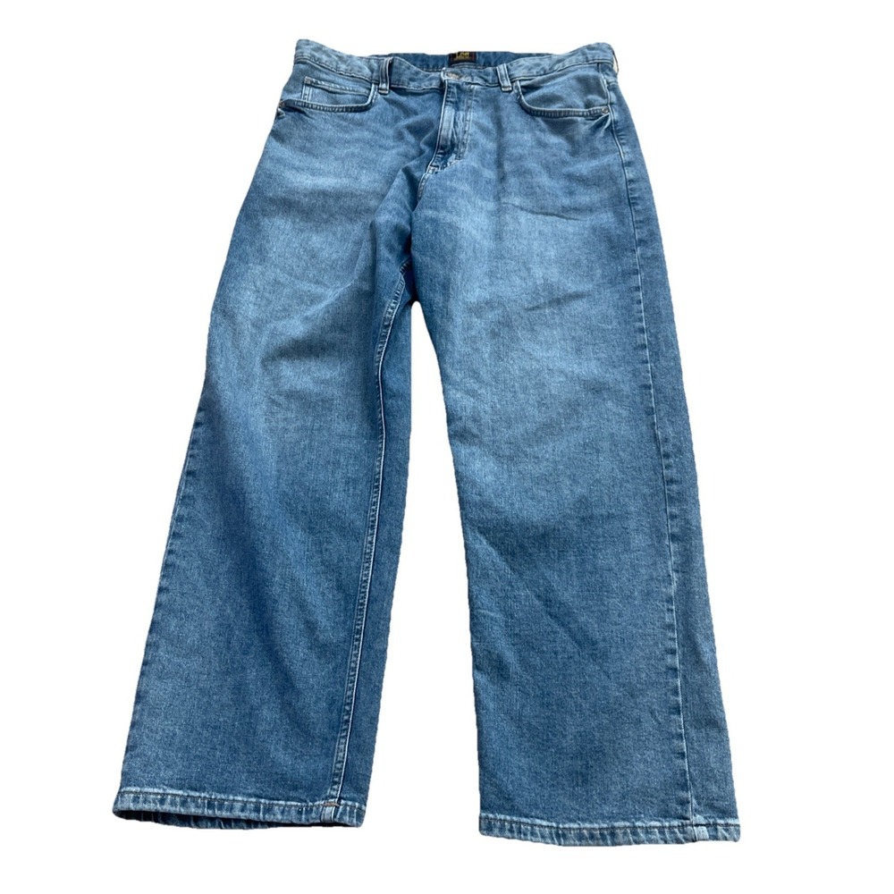 Lee Riders Denim Jeans Women's‎ Size 14 M Blue Light Wash Midrise Straight